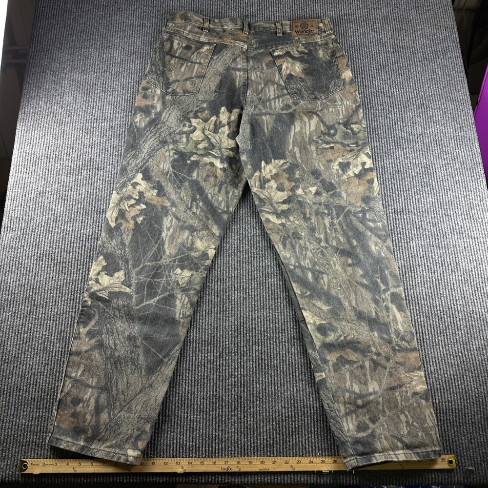 Wrangler Authentics Mens Camo Double Knee Jeans 38x34 97GRICM Real Tree Hunting - Picture 5 of 7